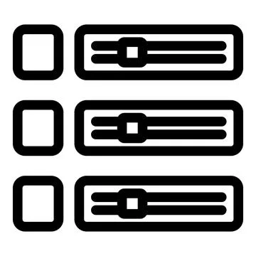 Server rack icon representing data storage and processing 库存插图