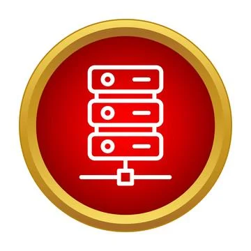 Server rack icon representing data center technology イラスト素材