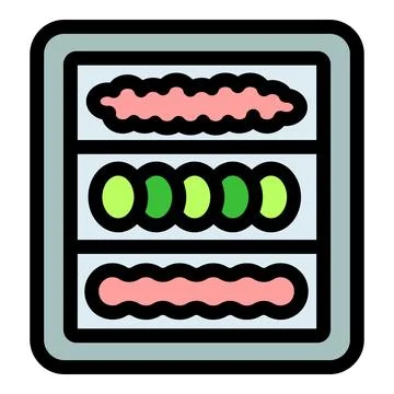 Server rack icon showing data storage and processing power Stockillustratie
