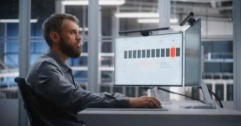Server Rack Indicators and Real Time Infrastructure Metrics in Data Center 库存照片