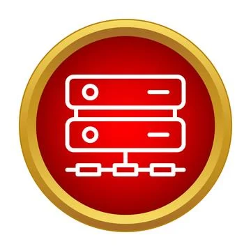 Server rack linking multiple network data storage units Stock Illustration
