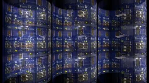 Server Rack Motion Mapping 動画素材 24719260