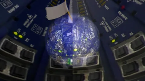 Server Rack Motion Mapping Stockbeeldmateriaal 24719314