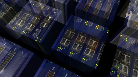 Server Rack Motion Mapping Видео 24719340