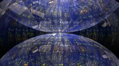 Server Rack Motion Mapping Stock Footage 24719414