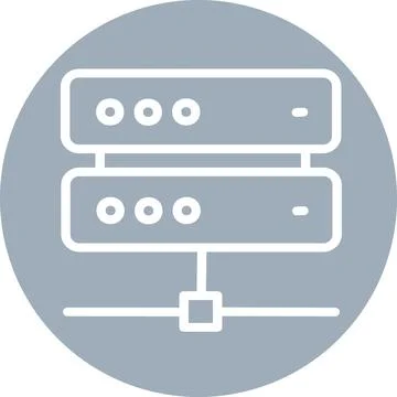 Server rack network icon symbol graphic Иллюстрация