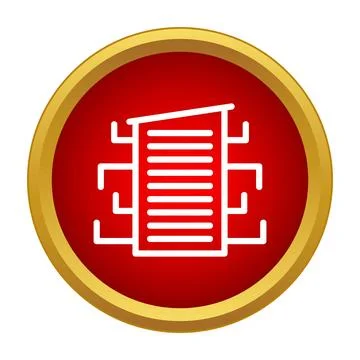 Server rack organizing data flow network icon Stock Illustration