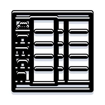 Server rack organizing information technology infrastructure Stock Illustration