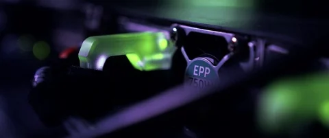 Server Rack - Pan and Rack Focus Stock Footage 94874248