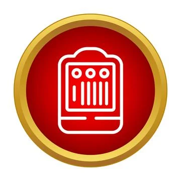 Server rack panel controlling network technology system Stock-Illustration