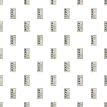Server rack pattern for data center security Stock Illustration