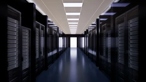 Server rack room Stock Footage 106145652