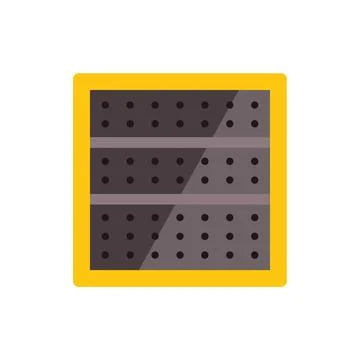 Server rack storing digital information in data center Stock Illustration