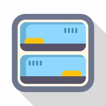 Server rack unit hosting data storage concept 스톡 일러스트