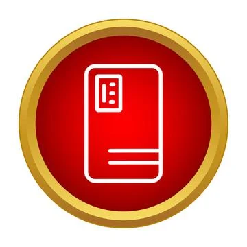 Server rack unit icon showing data storage Stock Illustration