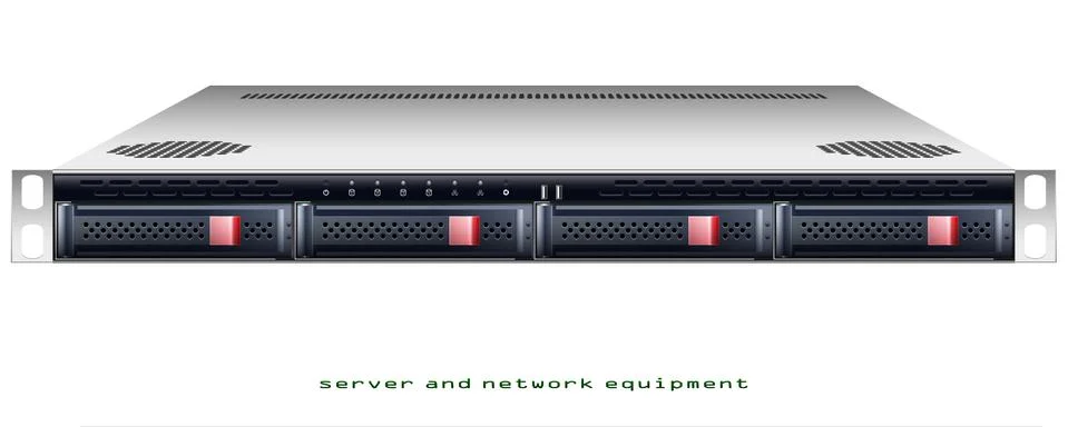 Server rackmount chassis Stock Illustration