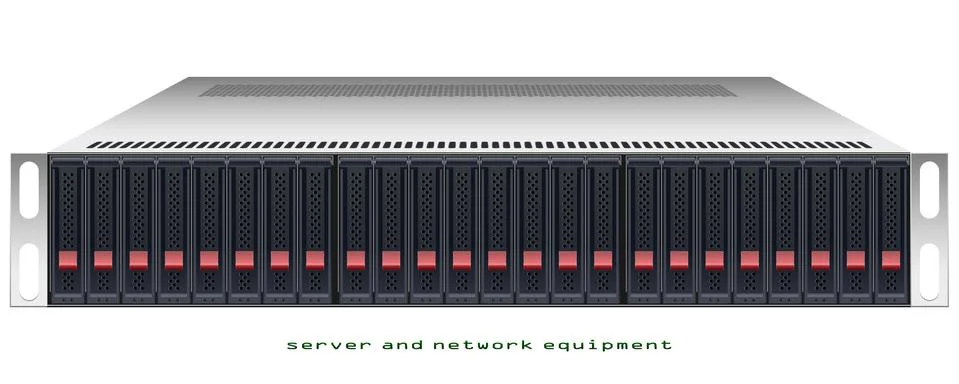 Server rackmount chassis Stock Illustration