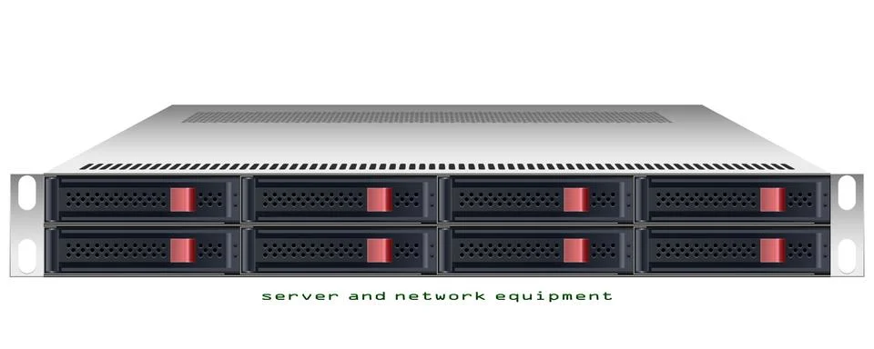Server rackmount chassis Stock Illustration