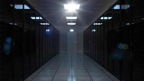 Server Racks Stock Illustration