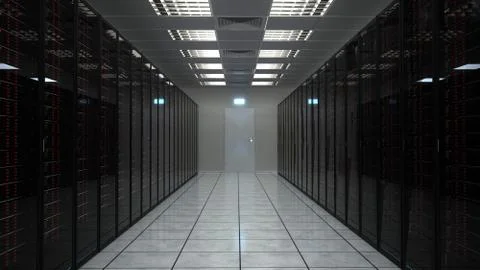 Server Racks Stock Illustration