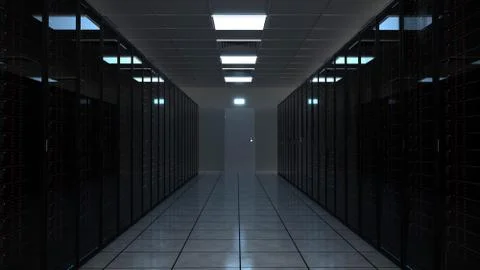 Server Racks Stock Illustration