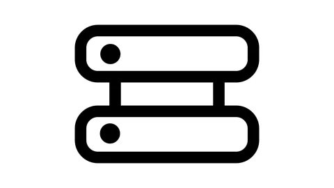 Server racks or database icon Stock Footage 277127840