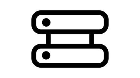Server racks or database icon Stock Illustration