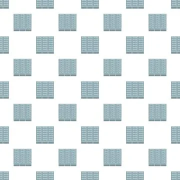 Server racks seamless pattern illustrating data storage Stock Illustration