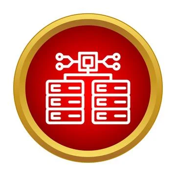 Server racks system processing data network connection Illustrazione stock