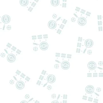 Server research glyph seamless pattern sign 스톡 일러스트