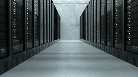 Server Room 02 4k Stock Footage 145840399