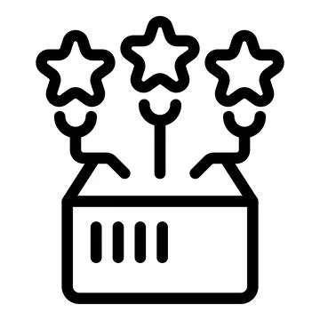 Server room achieving the best result with three stars Stock Illustration