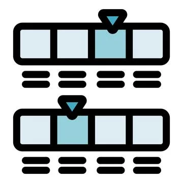 Server room data blocks showing internet traffic flowing Stock Illustration