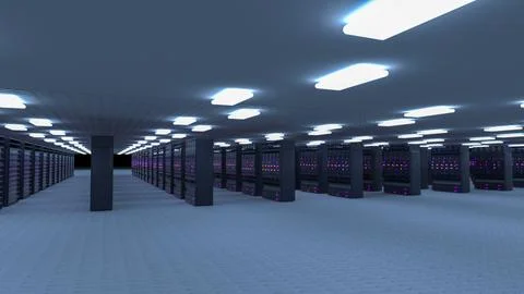 Server room data center. Backup, mining, hosting, mainframe, farm and computer 스톡 일러스트