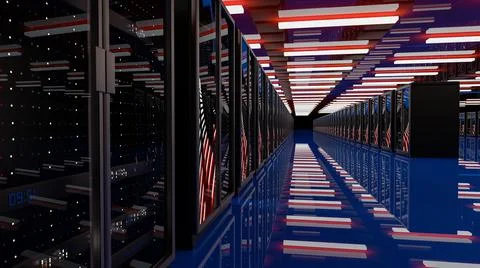 Server room data center. Backup, mining, hosting, mainframe, farm and computer 스톡 일러스트