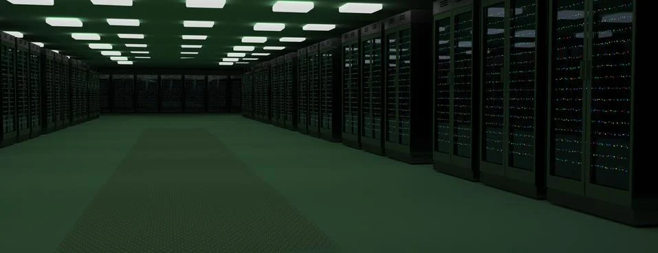 Server room data center. Backup, mining, hosting, mainframe, farm and computer 스톡 일러스트