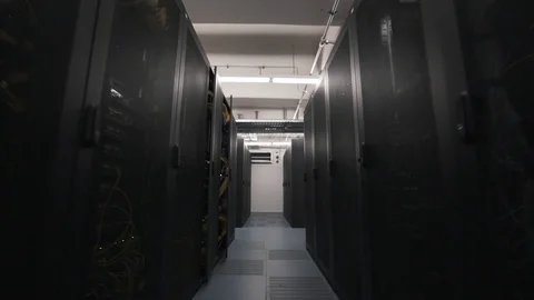 Server Room Data Center Stock Footage