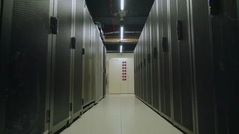 Server room data center Stock Footage 145194207