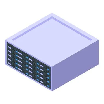 Server room data center hosting showing big data storing information Illustrazione stock