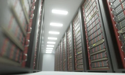 Server Room Data Center Stock Illustration