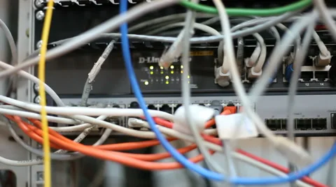 Server room, data center, internet connection, network, IT, communications 스톡 동영상 33431629