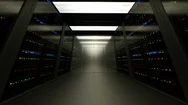 Server Room Data Center Loopable Animation Stock Footage