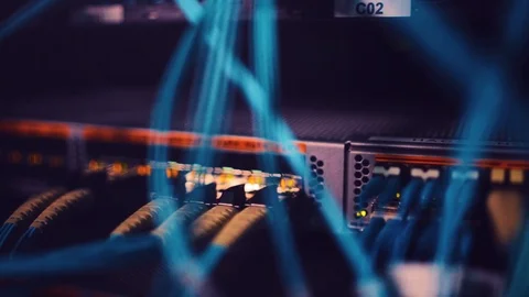 Server room data center panel Vídeos de archivo 110719575