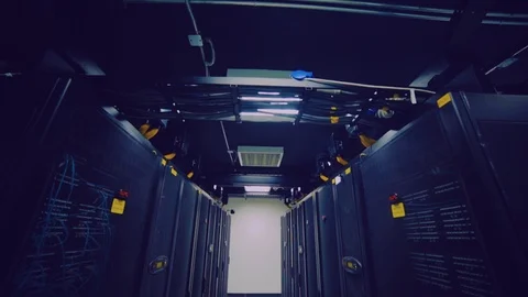 Server room data center panel Vídeos de archivo 110720023