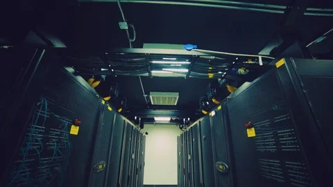 Server room data center panel Vídeos de archivo 110720157