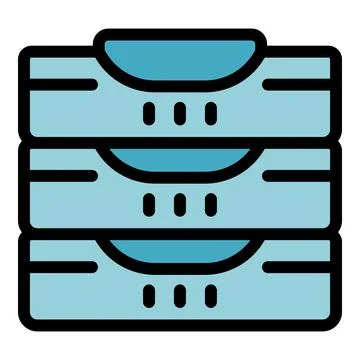 Server room data center storage providing cloud computing services Illustrazione stock