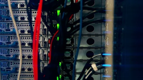  Server Room - Data Network Center  Vídeo Stock 97876667