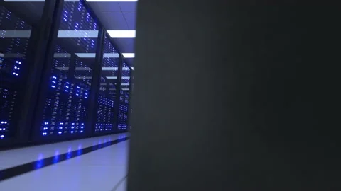 Server room datacenter crypto currency mining farm Stock Footage 153057527