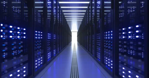 Server room datacenter crypto currency mining farm Stock Footage 153057582