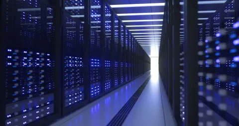 Server room datacenter crypto currency mining farm Stock Footage 153057625